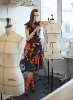 Margarita Kapustina in Master Class by Benjamin Kanarek for ELLE