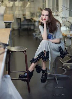 Margarita Kapustina in Master Class by Benjamin Kanarek for ELLE