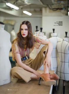 Margarita Kapustina in Master Class by Benjamin Kanarek for ELLE