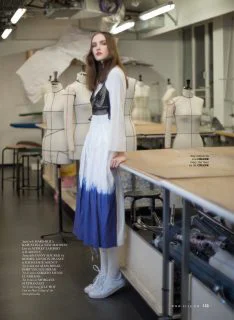Margarita Kapustina in Master Class by Benjamin Kanarek for ELLE