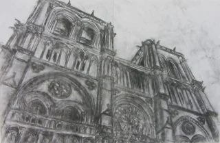 notre dame drawing
