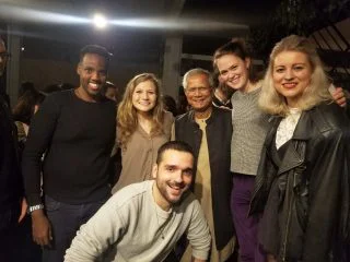 MDES with Muhammad Yunus at the pre-Global Social Business Summit panel