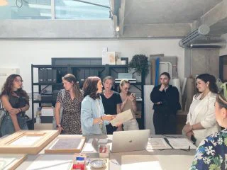 Visit to Lauren Collin's studio 3