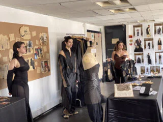 Senior in Fashion Design Daisy Sleiman presents her collection to the final jury
