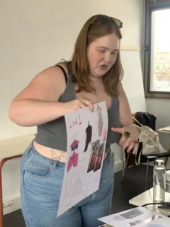 BFA Fashion Design student Antonia Grabher Avery