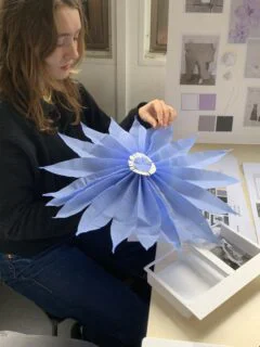 Student at work