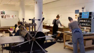 Printmaking studio 16x9