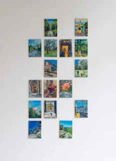 Phonescapes_exhibition_view - Artwork by Jérémie Queyras, image credits: Marco Galluci