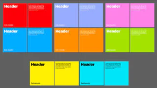 Type on colored backgrounds