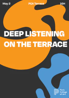 Deep listening on the terrace poster