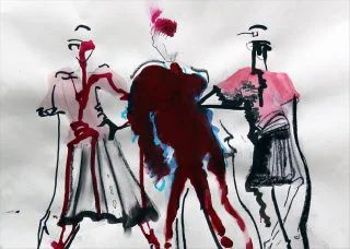 fashion illustration 7x5